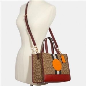 COACH Dempsey Signature Jacquard Travel Tote Bag